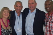 Diana Holland, Unite AGS, Raymundo Navarro, CTC, Steve Turner, Unite AGS and Alexis Abreu of the Cuban Miners and Energy Union