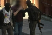 A photograph from the police operation which clearly shows one of the