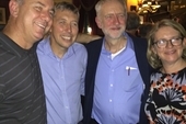 Cuba Cyclists Rob Miller, Mike Hedges and Jayne Fisher with Jeremy Corbyn MP