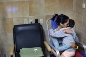 Elizabeth Navarro with her seven-year-old daughter Noemi