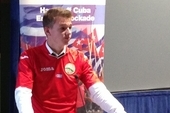 Lewis Philipson, UCATT Shop Steward, speaking at the CSC fringe meeting