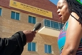 Dr Phophi Ramathuba, South African Health Minister, unveiling the Dr Ernesto