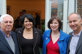 Bernard Regan, CSC National Secretary, H.E. Teresita Vicente, Cuban Ambassador, Frances O'Grady, TUC General Secretary and Rob Miller, CSC Director