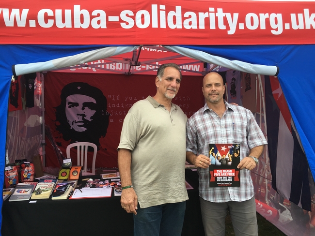 On the CSC stall at the Tolpuddle Festival
