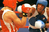 Cuban boxing hero Felix Savon in the 2000 Sydney Olympic Games