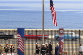 John Kerry attends the US Embassy re-opening in August 2015