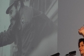 H.E. Teresita Vicente at the London Memorial for Fidel Castro