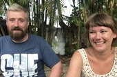 Delegates Gary Kilroy, TSSA, and Jenni Gunn, UNISON Scotland, attended the Young Trade Unionists' May Day Brigade to Cuba