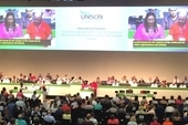Dulce María Iglesias Suárez addresses the local government conference
